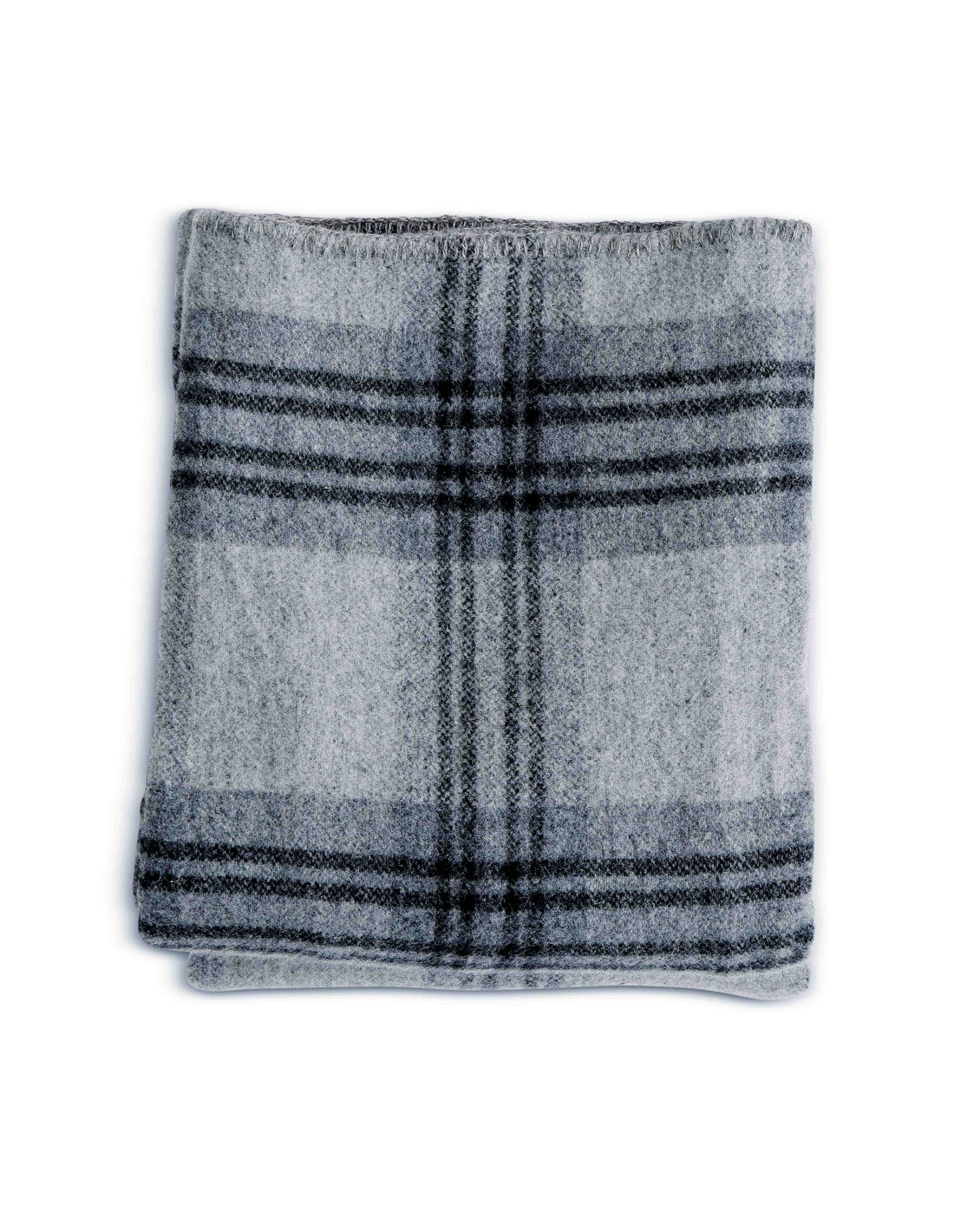 A luxurious Evangeline Linens plaid blanket, crafted from exquisite merino wool, elegantly adorns a pristine white background. Available in king, queen, and twin sizes.