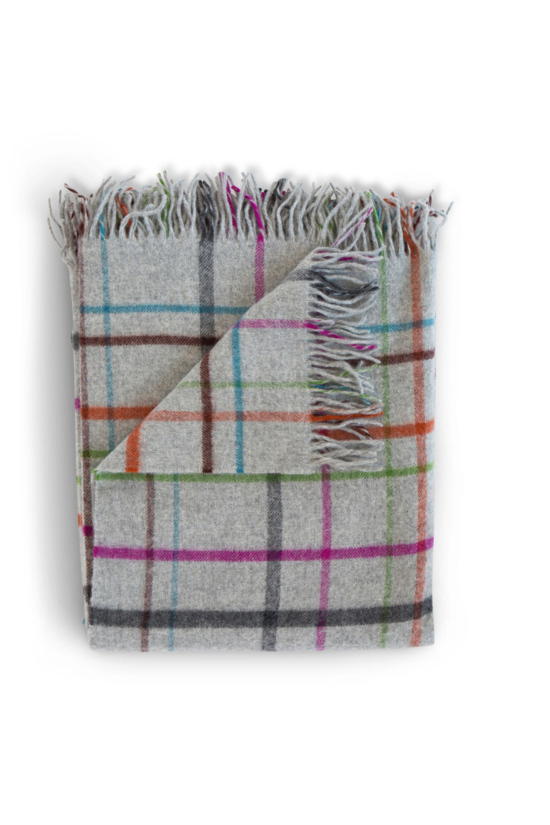 SALE Fog Plaid Multi Throw
