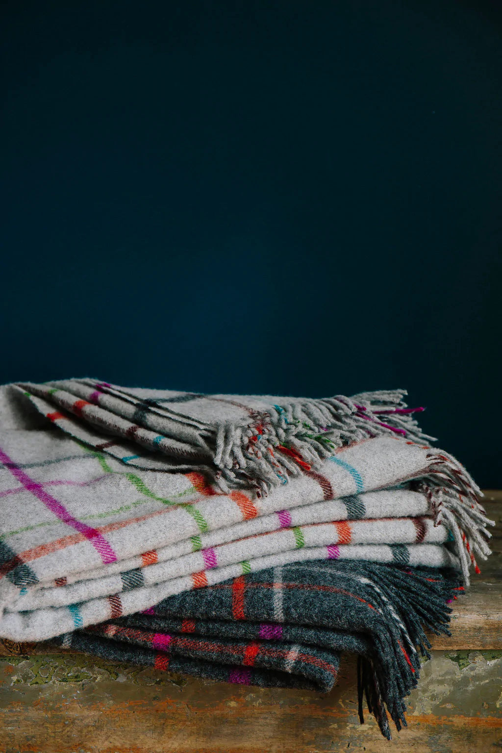 Multi colored throws hotsell